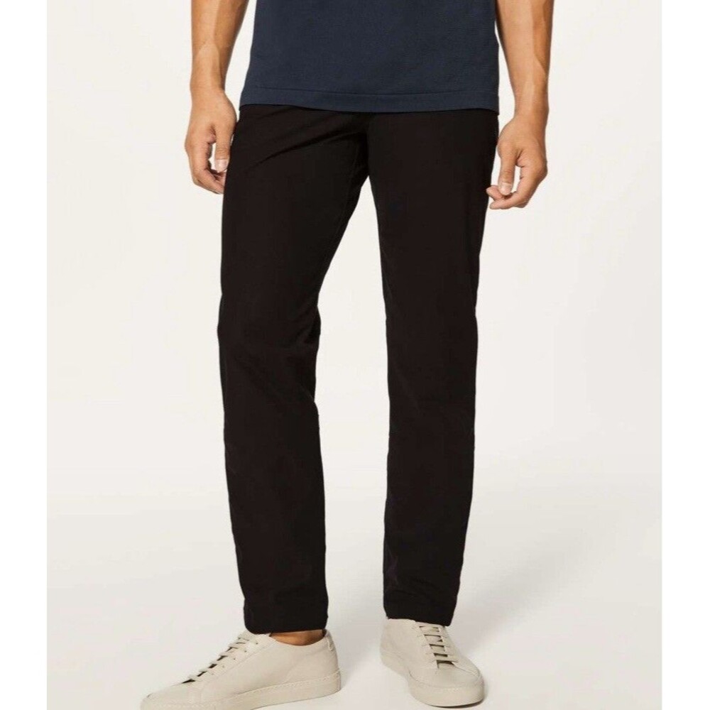 Lululemon ABC Classic Fit  Pant Warpstreme Men 36x34 Black